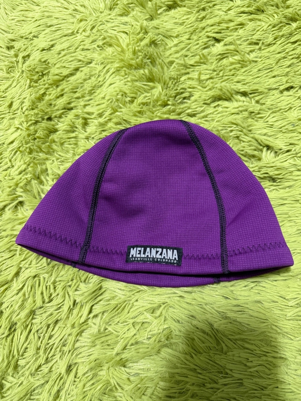 Melanzana Hard Face Fleece Beanie Skullcap Adult Size Medium Purple